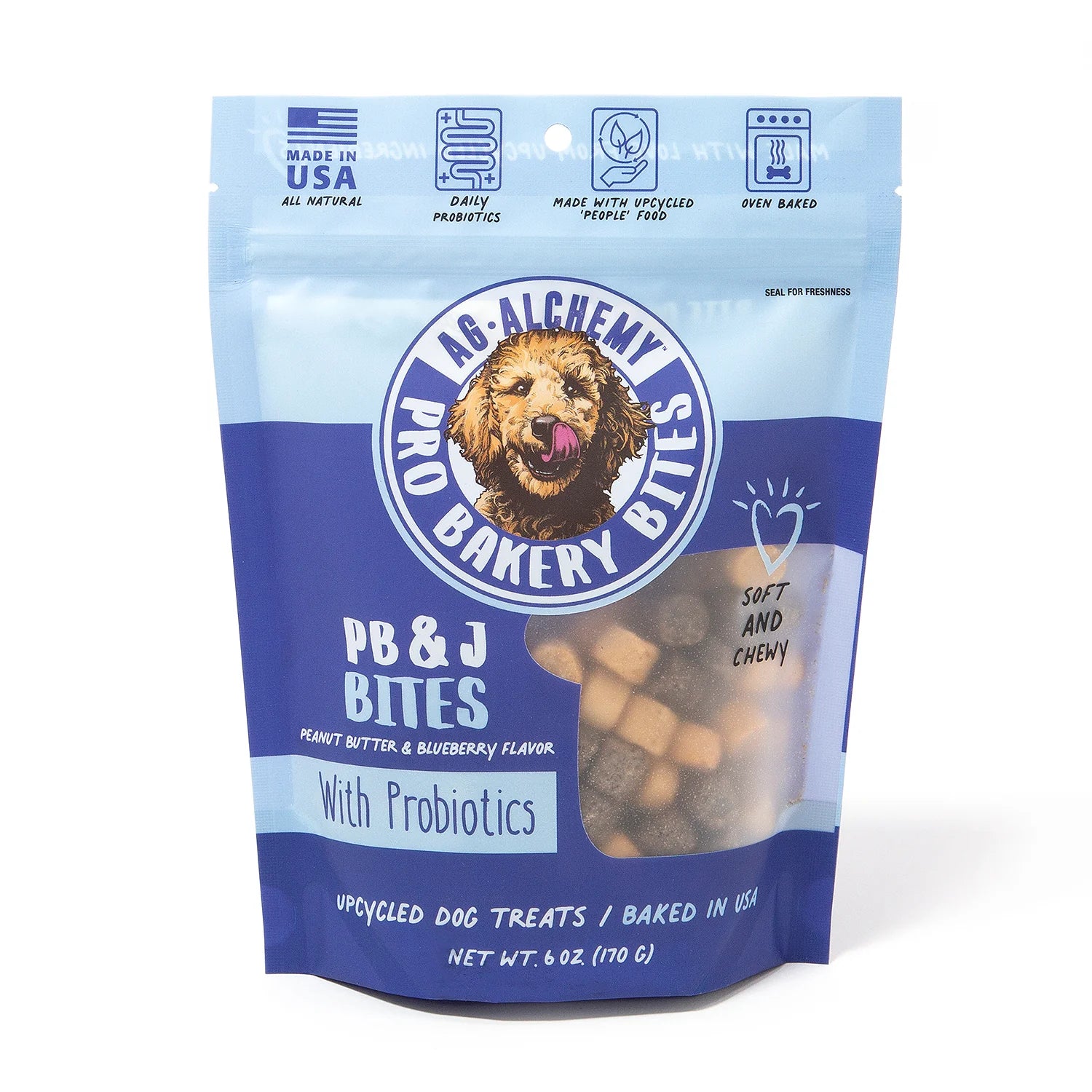 Ag-Alchemy Pro Bakery Bites Soft & Chewy - PB&J Dog Treats