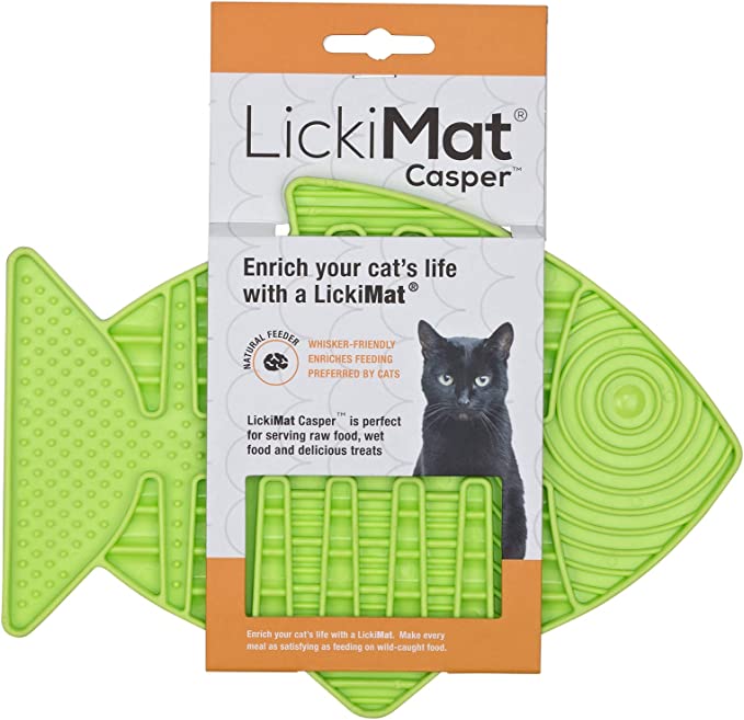 LickiMat Casper Cat Feeder (green)