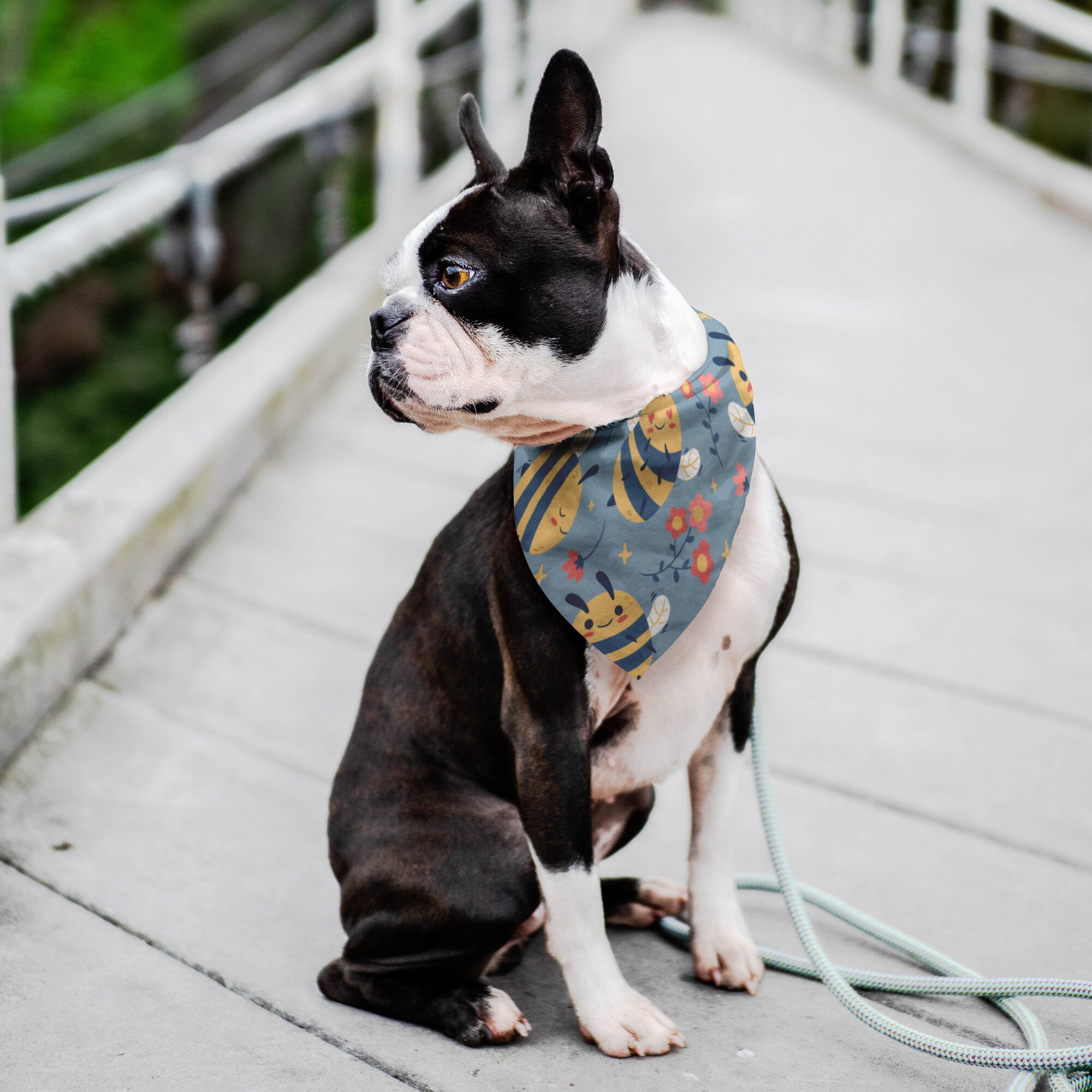 Cute Bees Dog Bandana