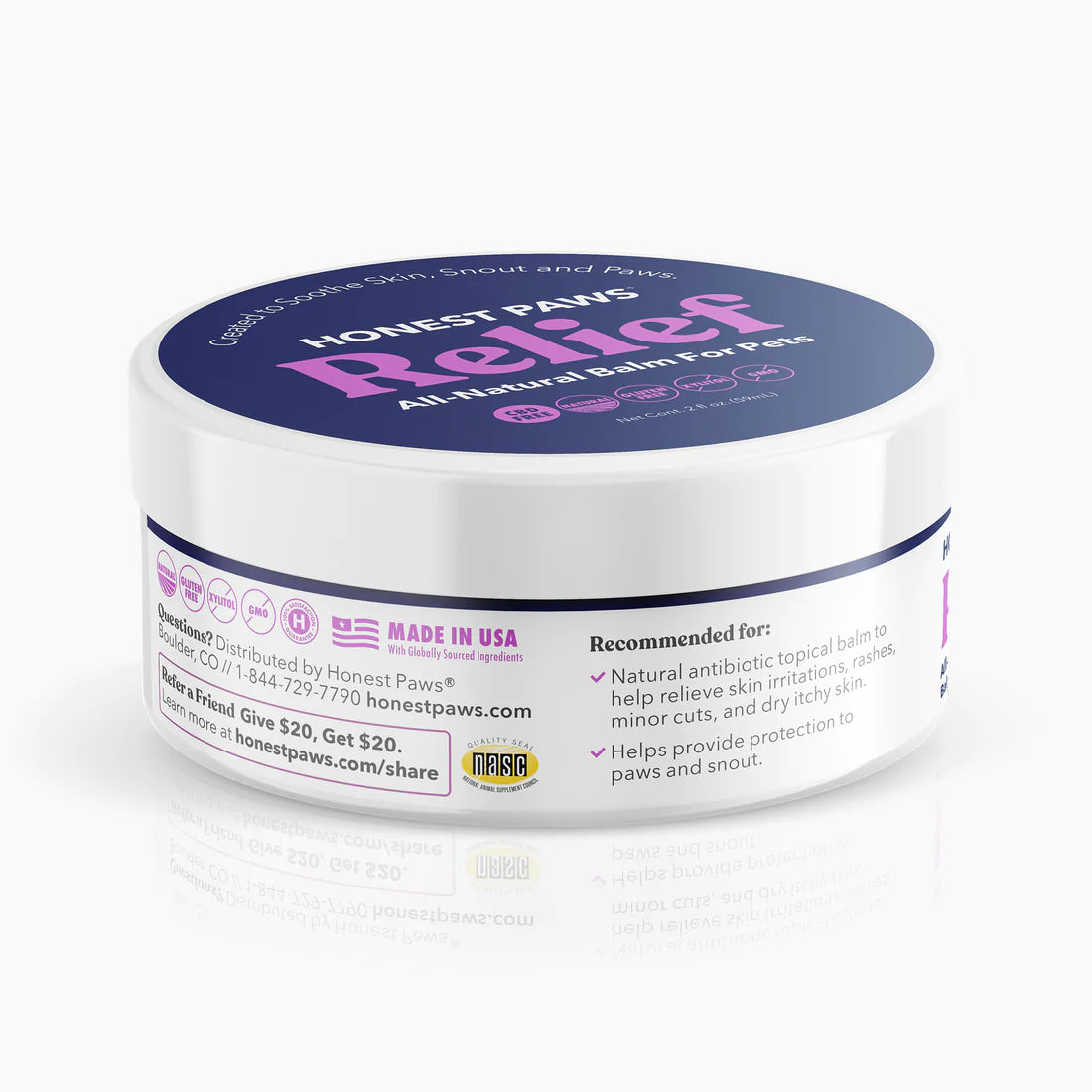 Honest Paws Relief Paw Balm