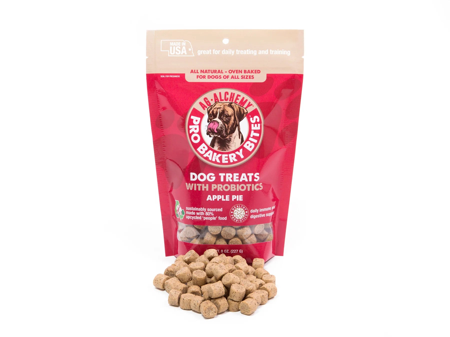 Ag-Alchemy Pro Bakery Bites - Apple Pie with Probiotics Dog Treats