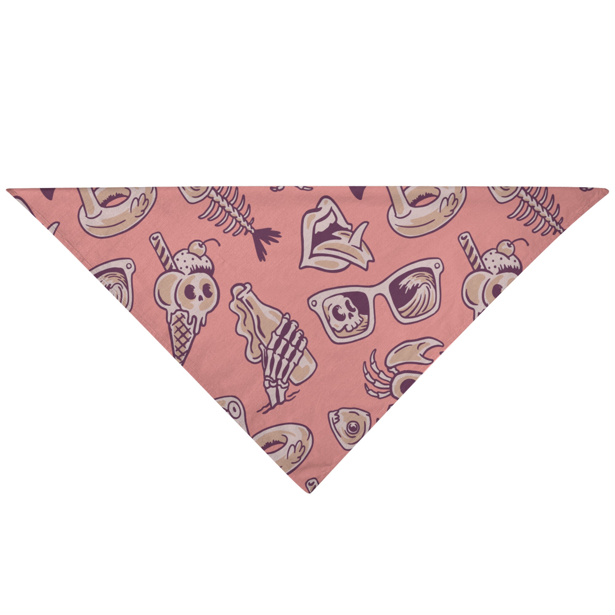 Pink Vacation Dog Bandana