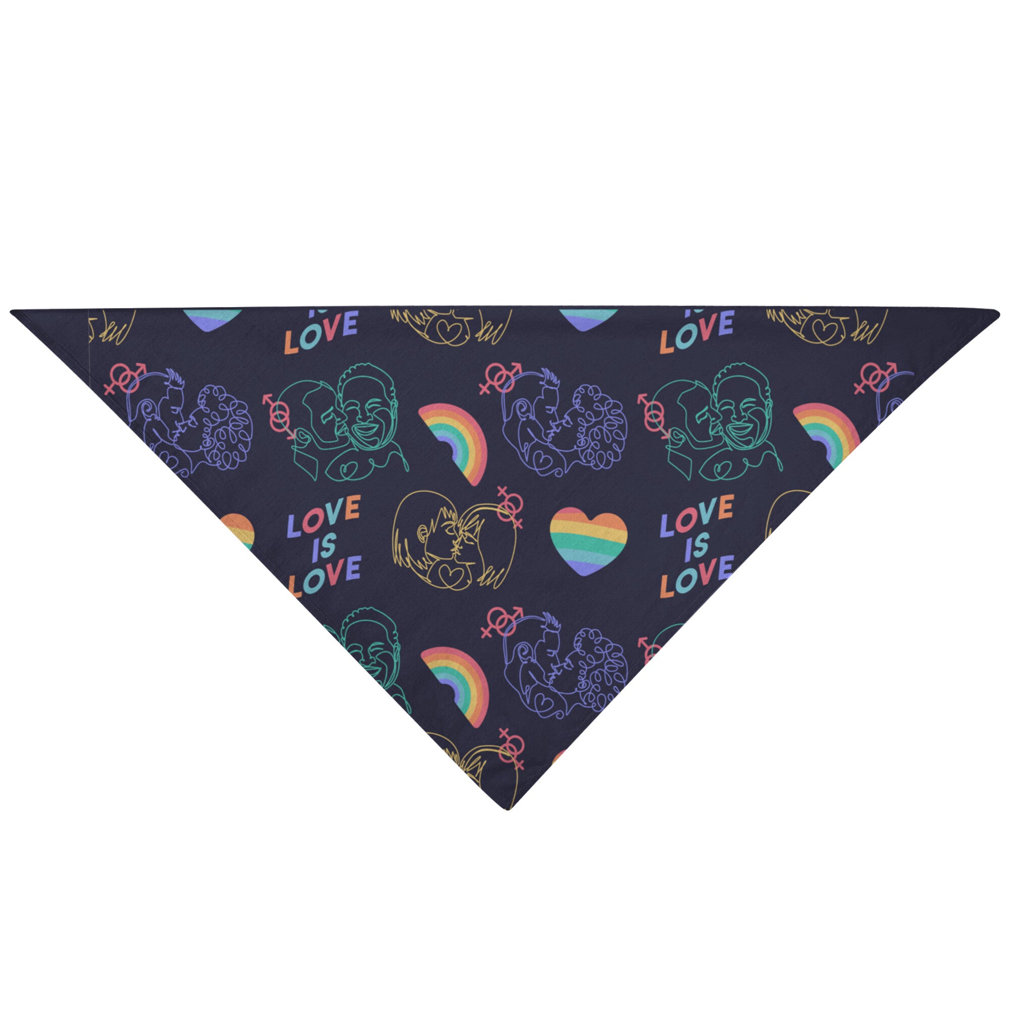 Pride Love Is Love Dog Bandana