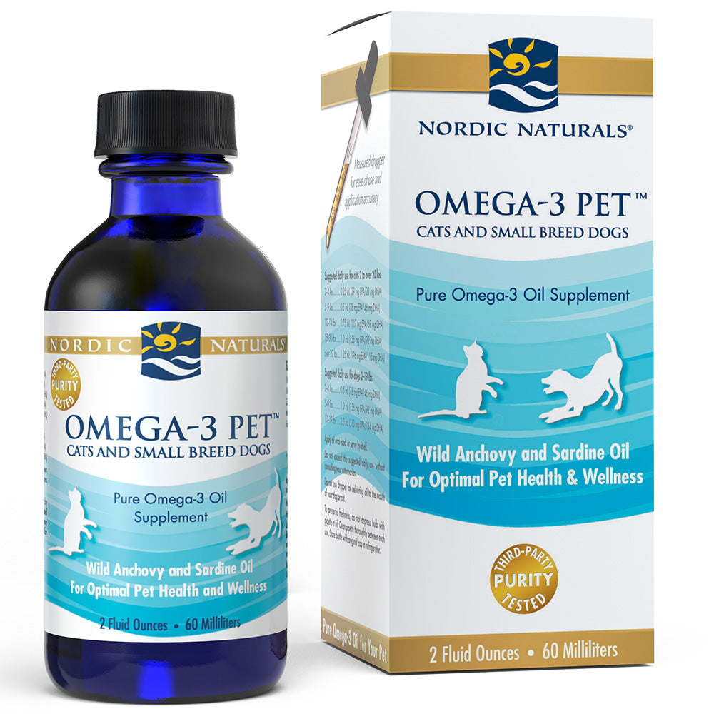 Nordic Naturals Omega-3 Pet Liquid Supplement for Cats & Small Dogs
