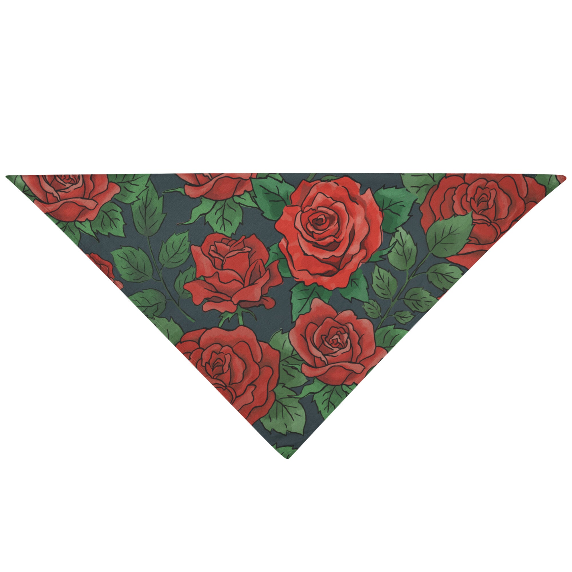 Red Roses Dog Bandana