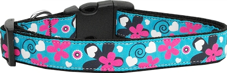 Aqua Love Nylon Collar