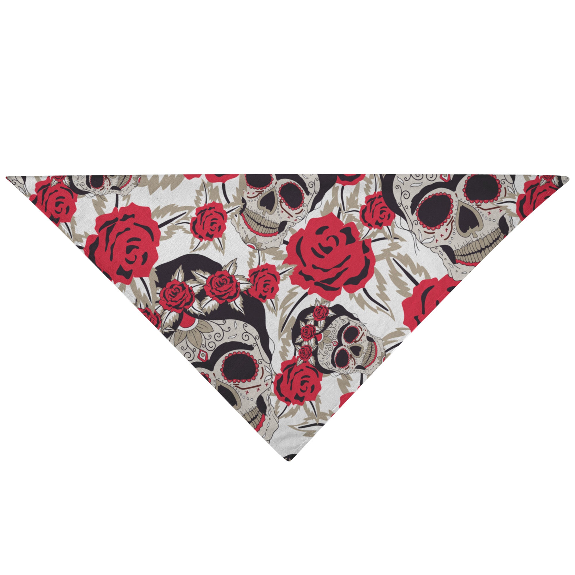 Skulls and Roses Dog Bandana
