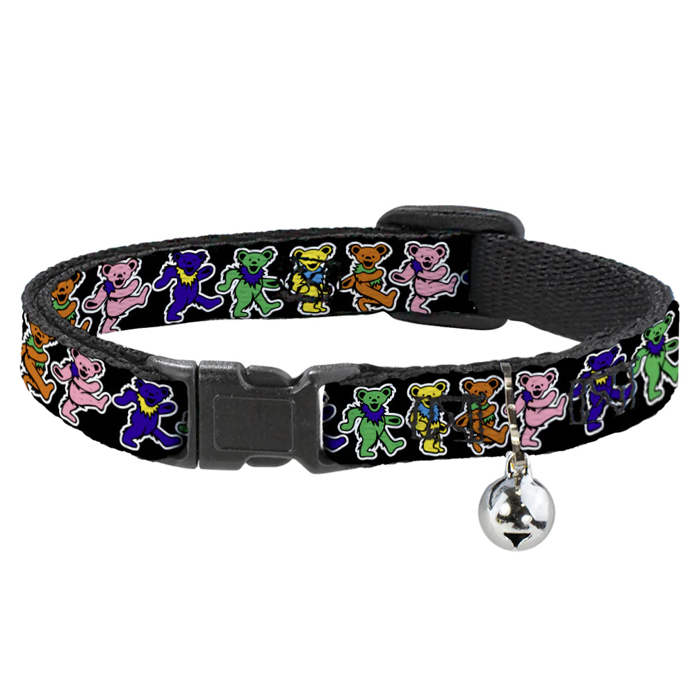 Buckle-Down Greatful Dead Dancing Bears Breakaway Cat Collar