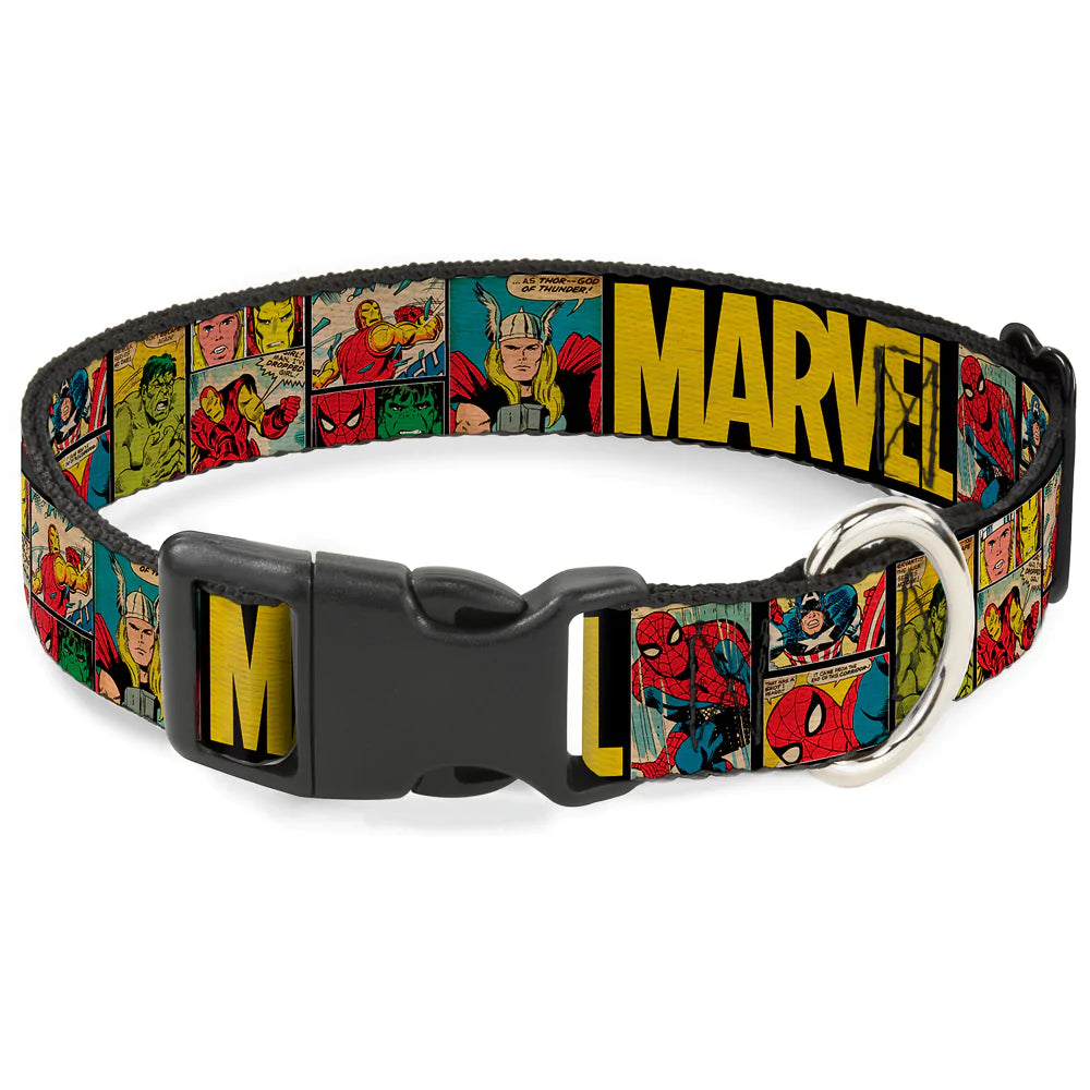 Buckle-Down Marvel Comics Retro Dog Collar