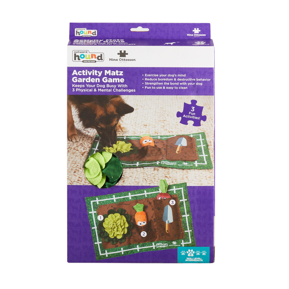 Outward Hound Activity Matz Garden Game Snuffle Mat Puzzle Dog Toy