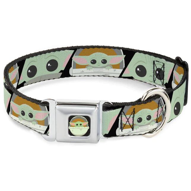 Buckle-Down Baby Yoda The Child Chibi Seatbelt Buckle Dog Collar