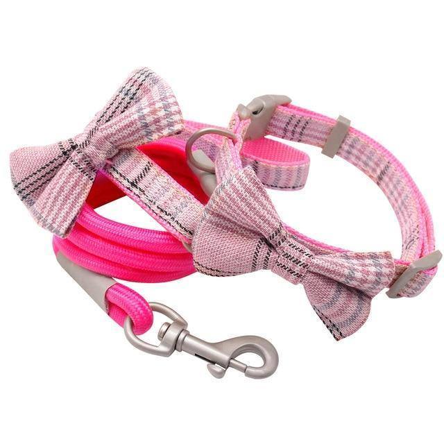 Bow and leash set - Pawfiestastore