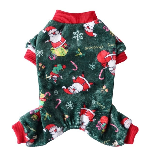 Santa Pyjama Green