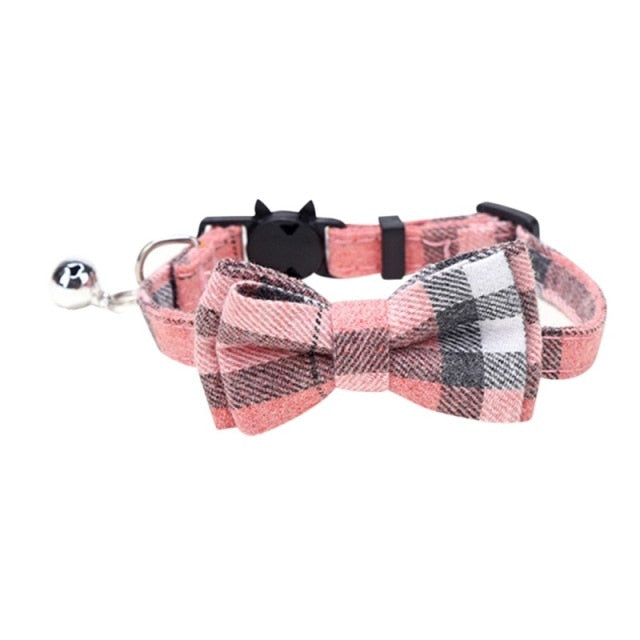 Safety Elastic Bowtie With Bell Small Dog Cat Collar Safe Soft Fruit Pattern Pet Products Dog Collar pet supplies