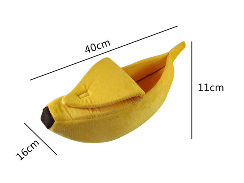 Small pet banana bed