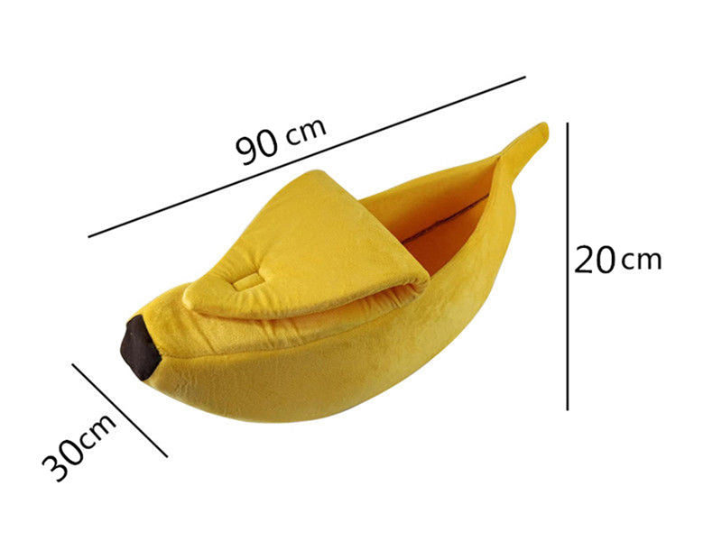 Small pet banana bed