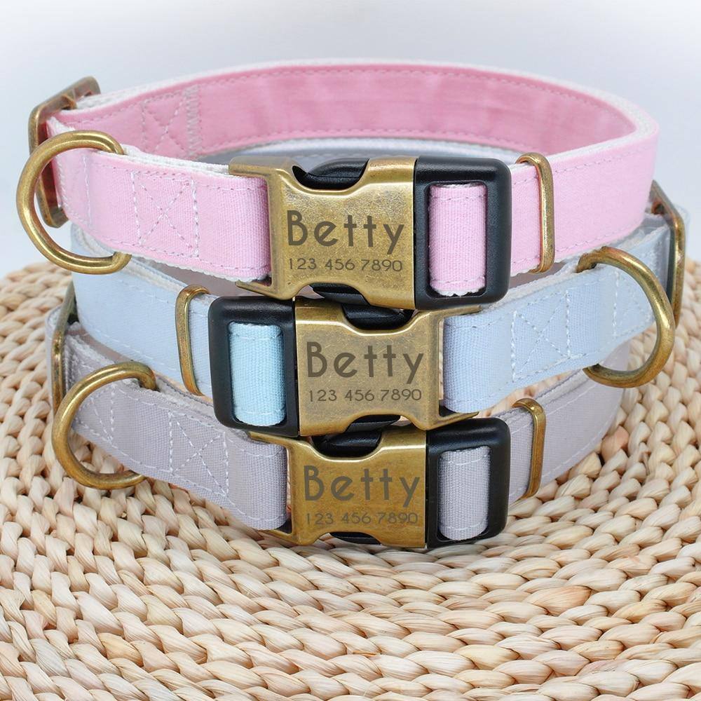 Personalized nylon collar - Pawfiestastore