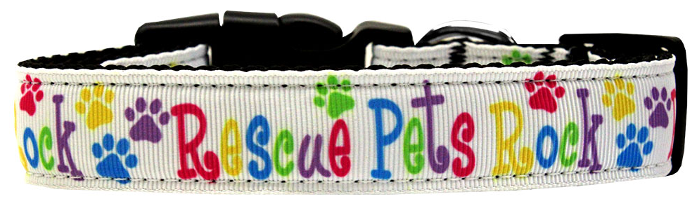 Rescue Pets Rock Nylon Collar